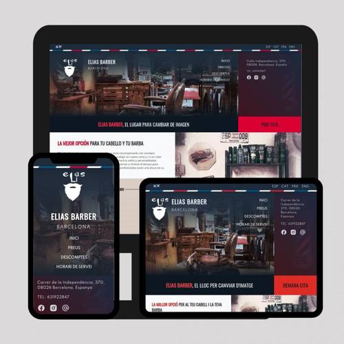 Elias barber, мужской барбершоп, Барселона